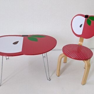 キッズ　木製テーブル＆椅子セット♪