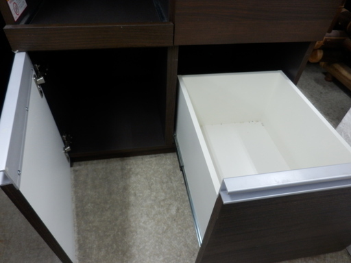 スリム 食器棚 レンジボード 幅75cm×高さ190cm コンパクト キッチン