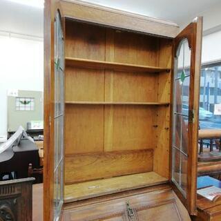 803　アンティーク・ライティングビューローブックケース