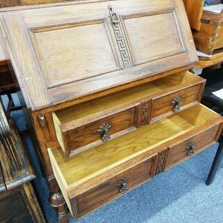 803　アンティーク・ライティングビューローブックケース