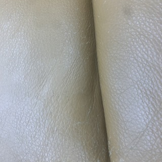 2人掛けレザーソファ キャメル 座面割れ有り