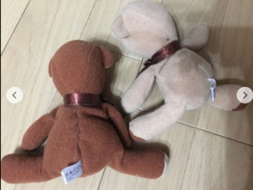 癒し系 クマさん ぬいぐるみ ペア さくらだに 神戸のおもちゃ ぬいぐるみ の中古あげます 譲ります ジモティーで不用品の処分