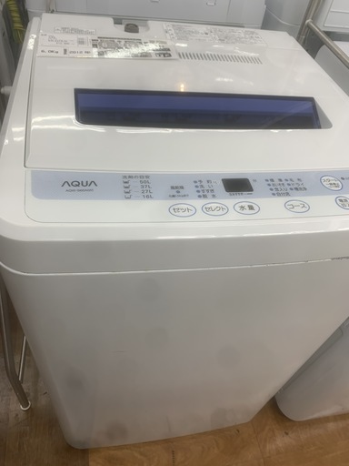 AQUA 全自動洗濯機 AQW-S60A 6.0kg 2012年製