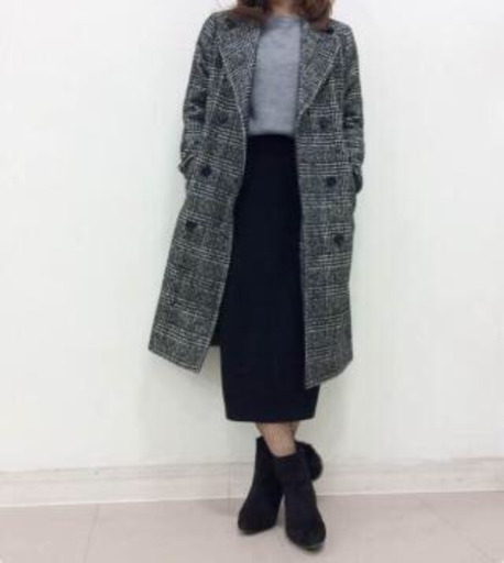 Gu グレンチェック コート うー 西葛西の服 ファッションの中古 古着あげます 譲ります ジモティーで不用品の処分