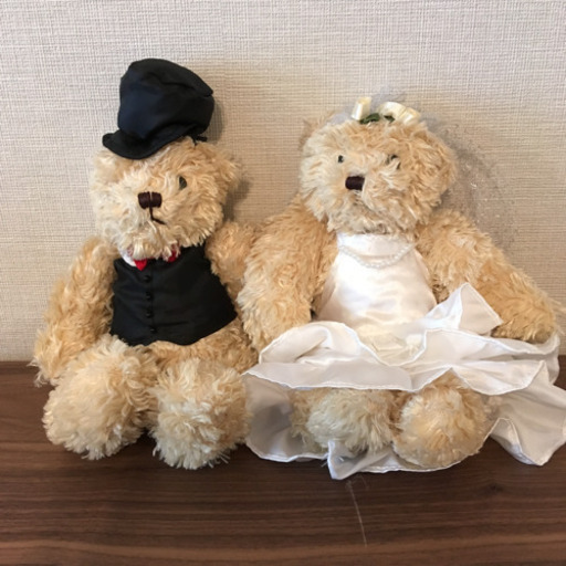 ウエディングベア 結婚式ぬいぐるみセット Sari 玉造の家具の中古あげます 譲ります ジモティーで不用品の処分