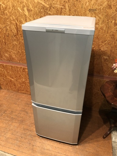 【管理KRR127】MITSUBISHI 2010年 MR-P15S 146L 2ドア冷凍冷蔵庫