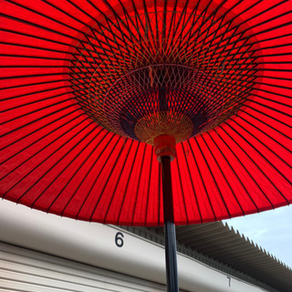 茶道具 野点傘 お茶席用 傘 土台付き