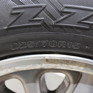 中古スタッドレス4本セット　ブリヂストン ブリザック DM-Z3 225/70R15　シボレーアストロ純正ホイール