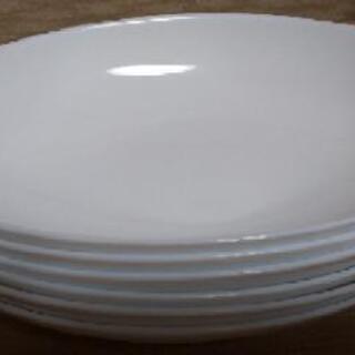 白い楕円形のお皿6枚セット