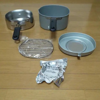 天ぷら鍋＆オイルポット(活性炭付)