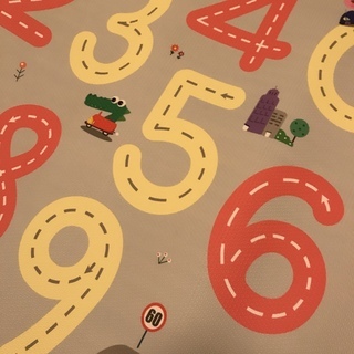 ベビー　子供　プレイマット　フロアマット　車　数字　 ベビー 子供 プレイマット フロアマット 車 数字 【公式通販】