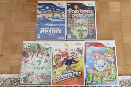 Wiiゲームソフト５本セット セット売りです ミニウサギ 伊丹のテレビゲーム Wii の中古あげます 譲ります ジモティーで不用品の処分