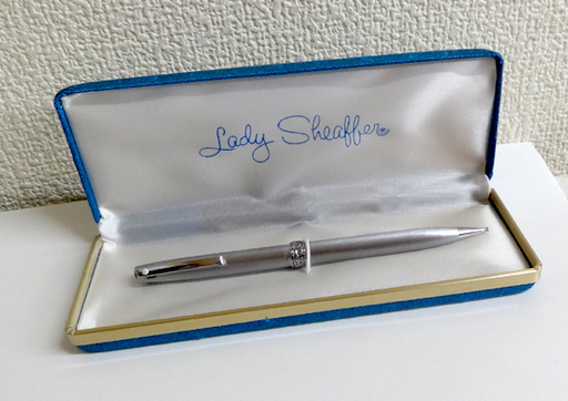 使用感少なめ★Lady Sheaffer レディ シェーファー 回転式 繰り出し シャープペンシル シルバー/ケース付　札幌 豊平区 アウトレットモノハウス平岸店