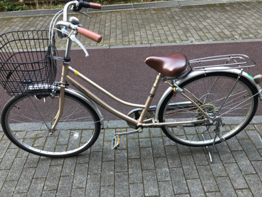 【中古】6段ギア付き自転車 26インチ