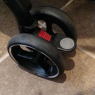 Aprica オプティア レッド 傘掛け・レインカバー付き