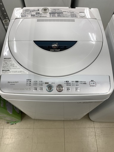 J188　SHARP　シャープ　全自動洗濯機　4.5Kg　2013年製　※動作確認、クリーニング済　動作保証あり