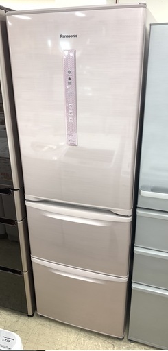 【終了】 J190　Panasonic　パナソニック　冷凍冷蔵庫　365L　NR-C37DM　2015年製　※動作確認、クリーニング済　動作保証あり