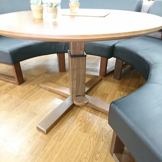 シギヤマ家具　昇降式ダイニング3点セット　【トレファク　川越店】