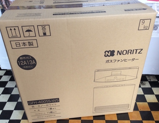 ノーリツ ガスファンヒーター GFH-4006S-W5 本日限定値下げ価格