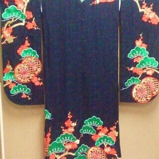 引き振袖 黒 花嫁婚礼衣装 着物