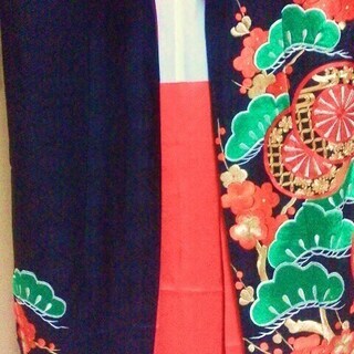 引き振袖 黒 花嫁婚礼衣装 着物