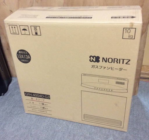 RKG】特価！ノーリツ/ガスファンヒーター/GFH-4004D-G3/オリーブ