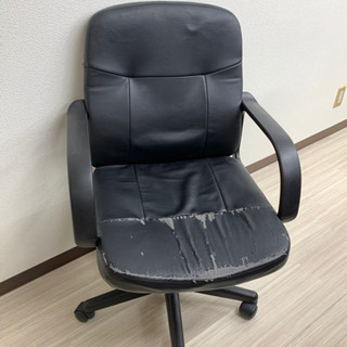 革貼り椅子 オフィスチェア 無料で差し上げます