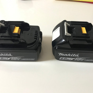 マキタ　１８V ６Ａh  バッテリー２個　極美品