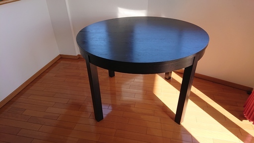 IKEA BJURSTA 伸長式テーブル (希望の方は椅子３つ付)