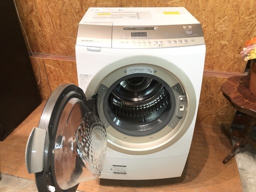 管理KRS128】SHARP 2015年 ES-Z210-NL 10.0kg/6.0kg ドラム洗濯機