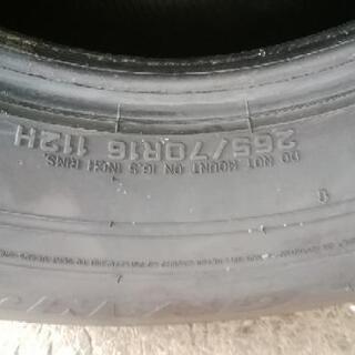 更に値下げ　265/70R16 112H　ﾀﾞﾝﾛｯﾌﾟPT3 2017製　9分山　4本