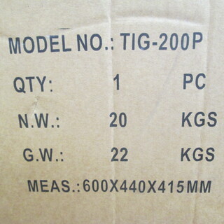 JUBA　アーク溶接機　TIG200P　中古品