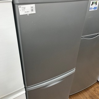 6ヶ月間の保証付 Panasonic（パナソニック）2ドア冷蔵庫 NR-B14AW-S