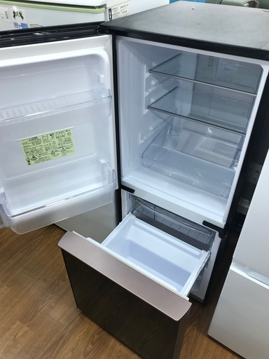 6ヶ月間の保証付　SHARP（シャープ）2ドア冷蔵庫 SJ-GD14D 2018年製
