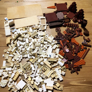 LEGO レゴ　白と茶色　たくさん