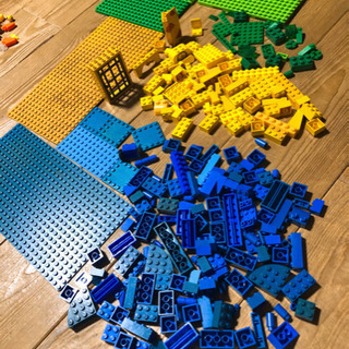 LEGO レゴ　青色　黄色　緑色　たくさん