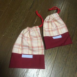 🧸巾着袋(2個セット)・入園入学準備に❣️