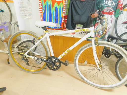 中古 クロスバイク 自転車 ホワイト （売りきれました『中古
