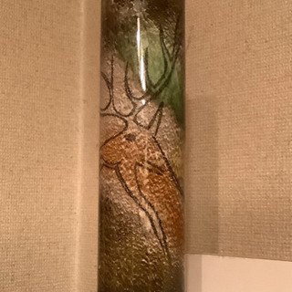 瀬英陶器　ラスコー洞窟の壁画花瓶　新品　インテリアアート