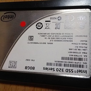 INTEL SATA SSD 80GB MLC