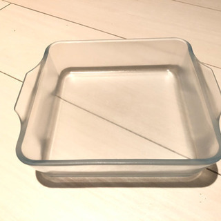 美品★こびりつかない耐熱ガラス皿(afternoontea)