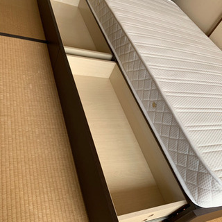 未使用保管品 Granz/グランツ ベッドフレーム ウォルテSキャビネット