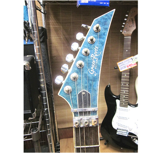 札幌【グラスルーツ ESP エレキギター】シースルーブルー ストラト