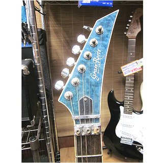 札幌【グラスルーツ ESP エレキギター】シースルーブルー ストラト 