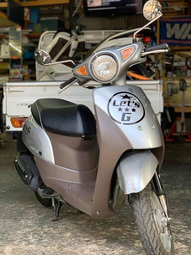 ♪最新現行型　スズキ　レッツG　前後タイヤバリ山　50ｃｃ♪安い♪良質ＷＡＫＯＳ製品で清掃済み/配達可♪