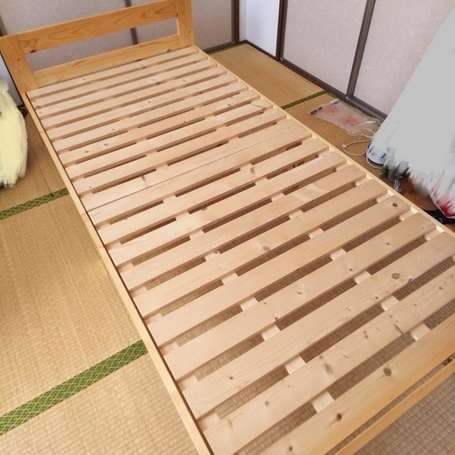 組み立て式・木製シングルベッド◆臼杵市内取りに来れる方希望