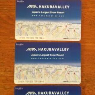 栂池高原スキー場大人1日リフト券4枚