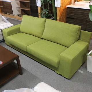 売り切れました 2-1 【お新古市場】 おで3日間お取り置き可能！！ 【新古品】 【展示品】ACTUS PALE2 W2100 アームソファ グリーン