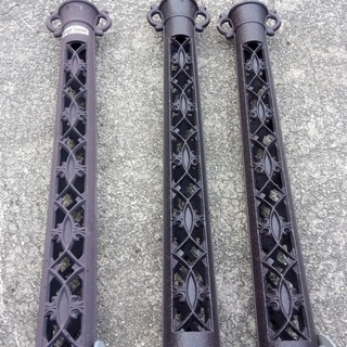 駐車場車止めポール3本セット TOEX スペースガード（おまけつき）