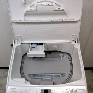 SHARP シャープ 5.5kg 縦型洗濯乾燥機 ES-TX5B...
